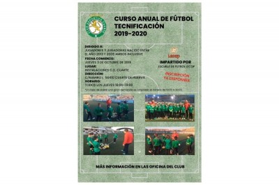Curso Anual de Fútbol Tecnificación 2019-2020