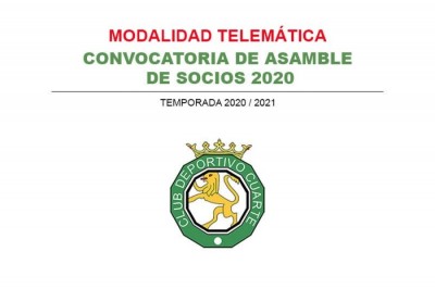 CONVOCATORIA DE ASAMBLEA DE SOCIOS. MODALIDAD TELEMÁTICA (1)