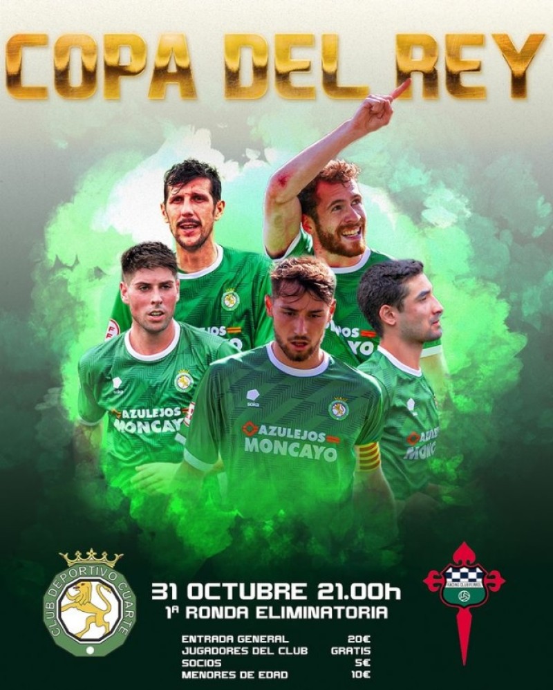 Copa del Rey CD Cuarte vs. Racing Ferrol